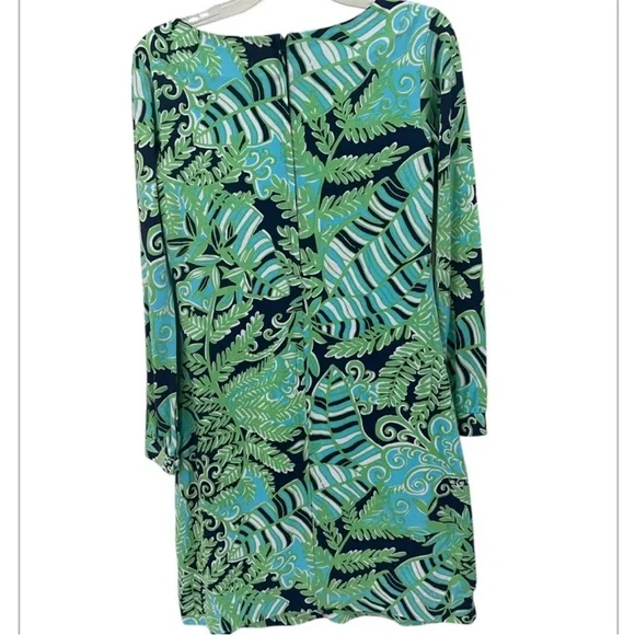 Lilly Pulitzer Ritchie Dress Boat Neck 3/4 Sleeve Silk Cotton Blend Mini Dress S - Picture 5 of 10